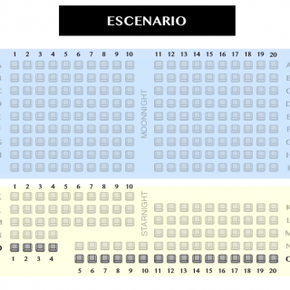 asientos fila O